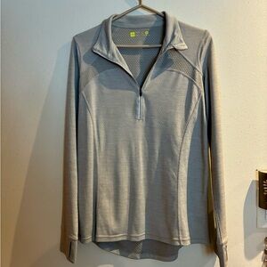 Xersion Light Gray Women's Long Sleeve Top